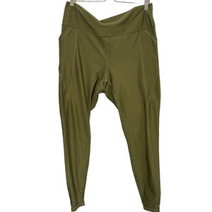 Oraki Olive Green Leggings Plus Size